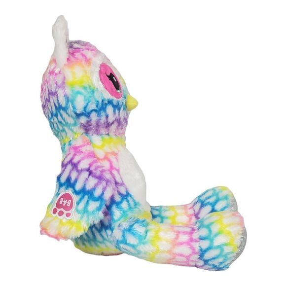Build A Bear Spotted Owl Plush Tie Dye Bird Pastel Rainbow Colorful BABW 17" - Picture 3 of 12